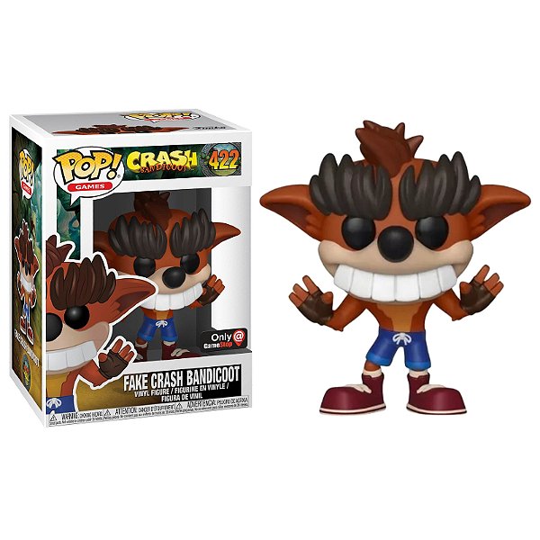 Funko Pop! Games Crash Bandicoot Fake Crash Bandicoot 422 Exclusivo
