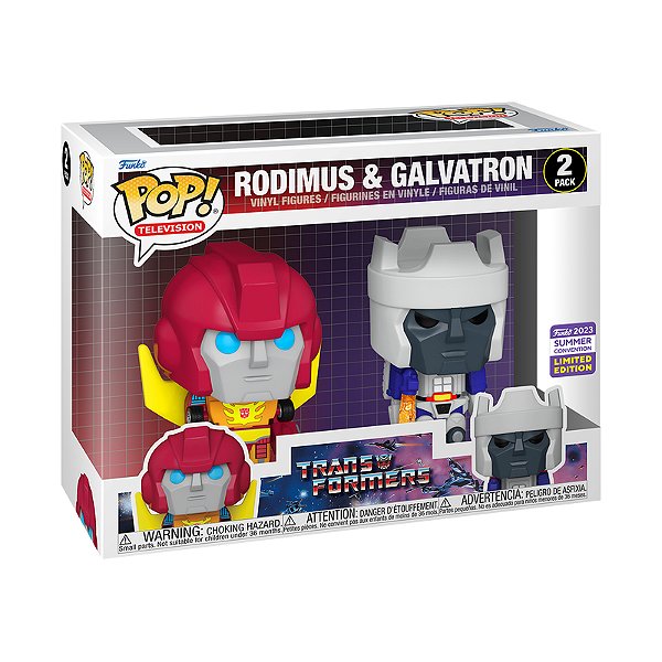 Funko Pop! Television Transformers Rodimus & Galvatron 2 Pack Exclusivo