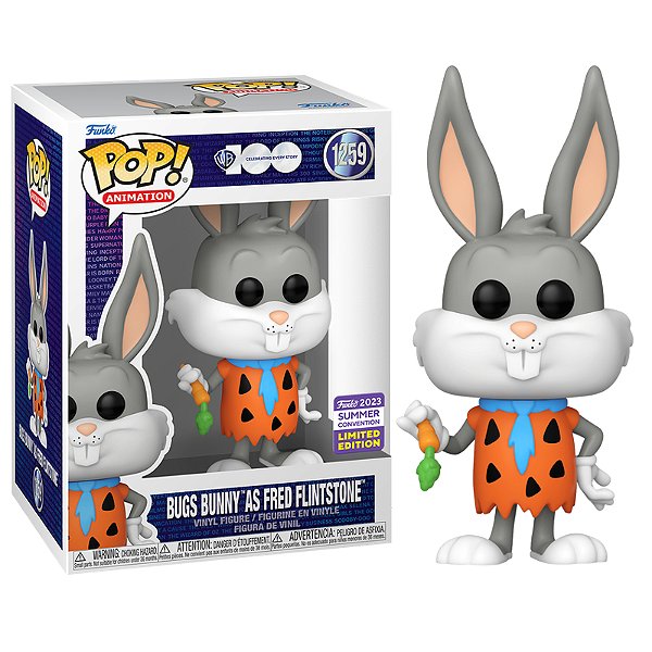 Funko Pop! Animation Looney Tunes Pernalonga Bugs Bunny As Fred Flintstone 1259 Exclusivo