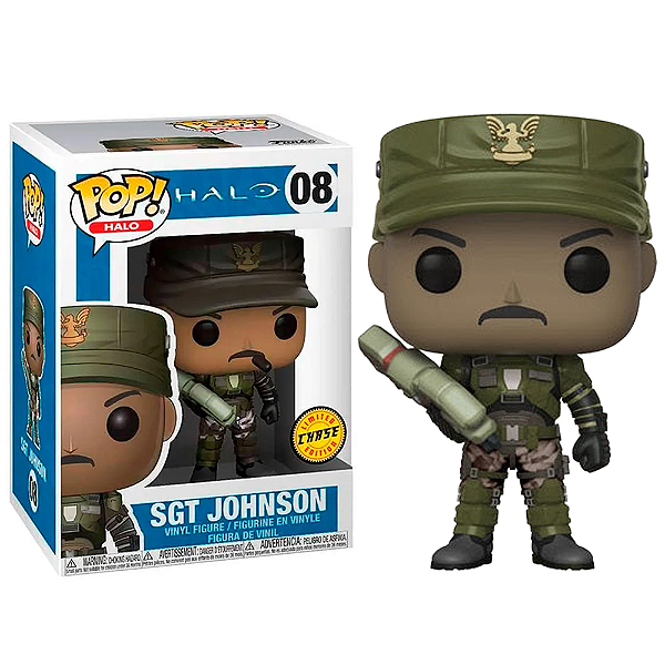 Funko Pop! Games Halo SGT Johnson 08 Exclusivo Chase