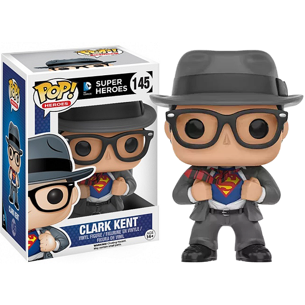 Funko Pop! Dc Comics Superman Clark Kent 145 Exclusivo (Vaulted, 2016)