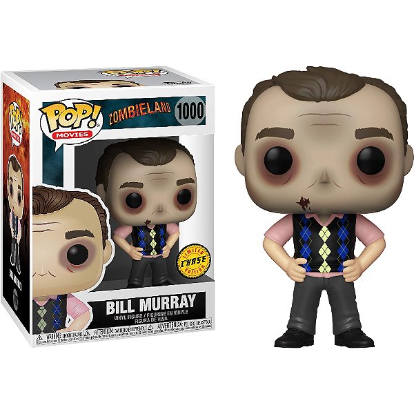 Funko Pop! Filme Terror Zombieland / Zumbilandia Bill Murray 1000 Exclusivo Chase