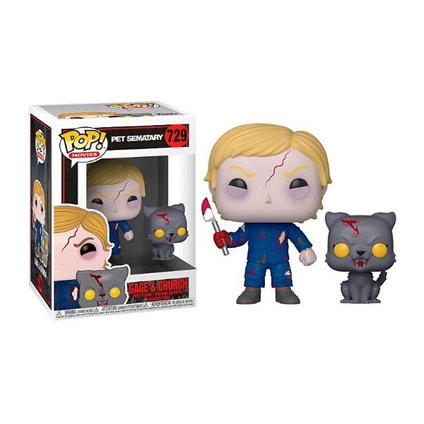 Funko Pop! Filmes Cemiterio Maldito Pet Sematary Gage & Church 729