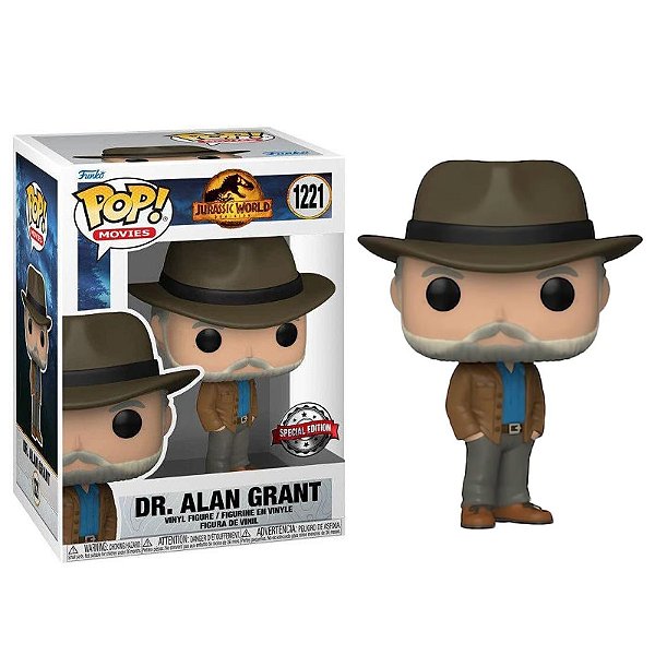 Funko Pop! Filme Jurassic World Dr. Alan Grant 1221 Exclusivo