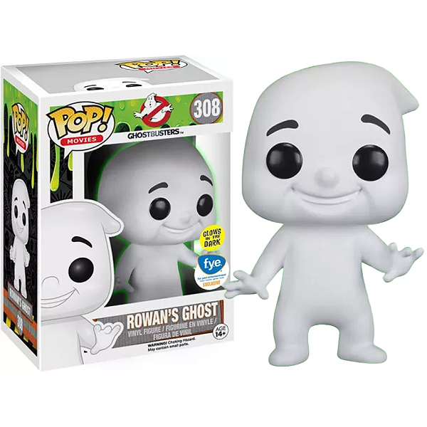 Funko Pop! Filme Ghostbusters / Os Caça Fantasmas Rowan's Ghost 308 Exclusivo Glow