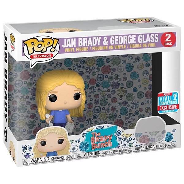 Funko Pop! Television The Brady Bunch Jan Brady & George Glass 2 Pack Exclusivo
