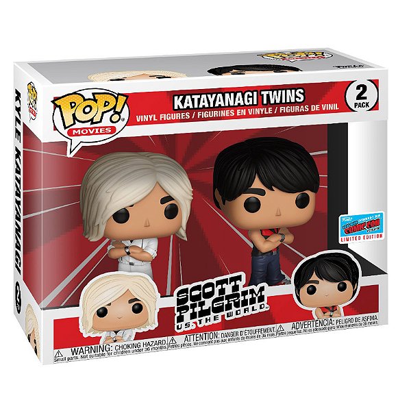 Funko Pop! Filme Scott Pilgrim Contra o Mundo Katayanagi Twins 2 Pack Exclusivo
