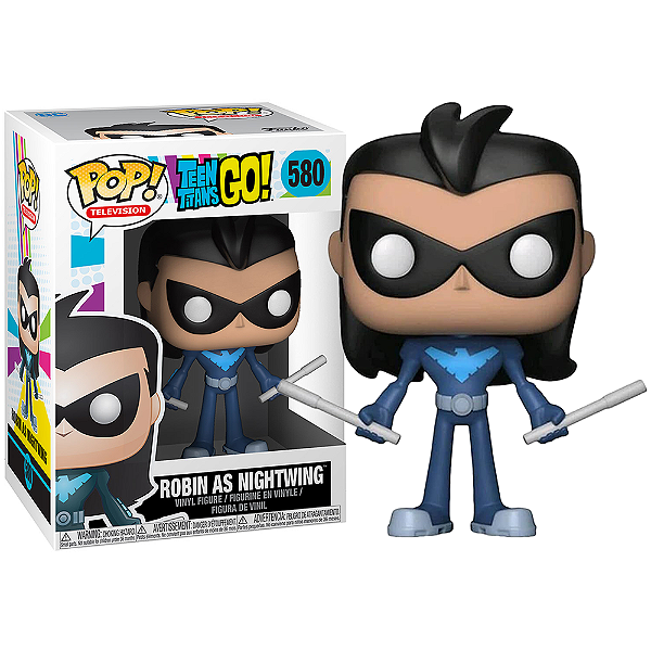 Funko Pop! Television Os Jovens Titãs / Teen Titans Go Robin As Nightwing 580