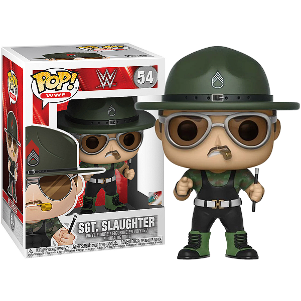 Funko Pop! WWE SGT. Slaughter 54 Exclusivo