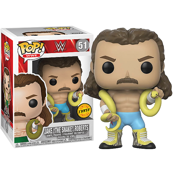 Funko Pop! WWE Jake The Snake Roberts 51 Exclusivo Chase