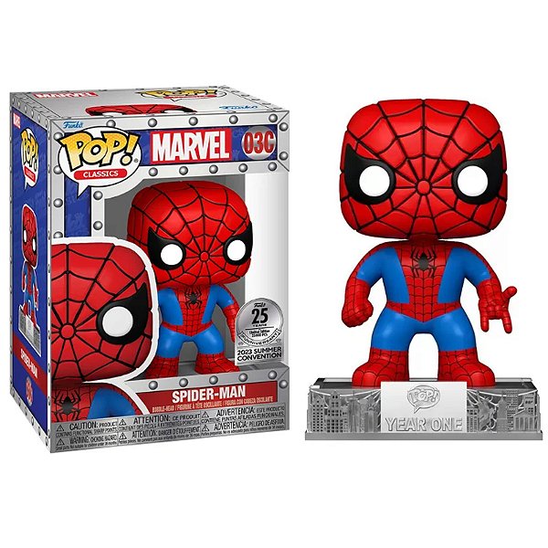 Funko Pop! Marvel Classics Spider Man 03C Exclusivo 25000 Peças