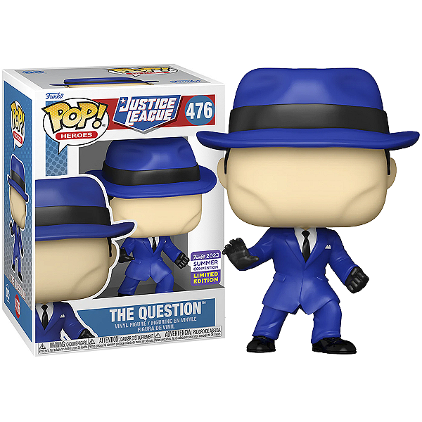 Funko Pop! Dc Comics Liga Da Justiça The Question 476 Exclusivo
