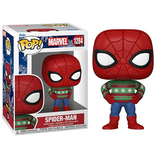 Funko Pop! Marvel Homem Aranha Natal Spider Man 1284