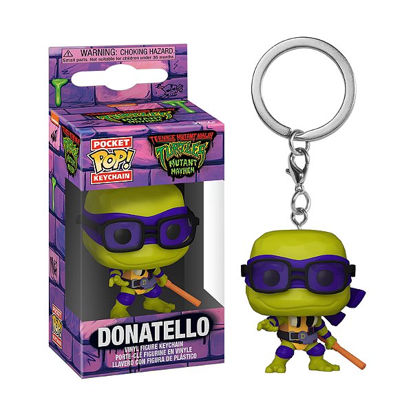 Funko Pop! Keychain Chaveiro Filme Tartarugas Ninjas Donatello