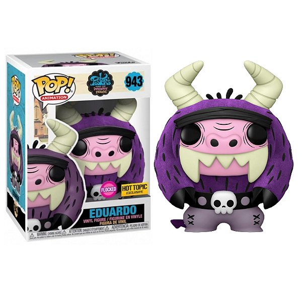 Funko Pop! A Mansão Foster para Amigos Imaginários Eduardo 943 Exclusivo Flocked