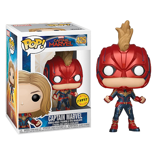Funko Pop! Marvel Capita Marvel / Captain Marvel 425 Exclusivo Chase