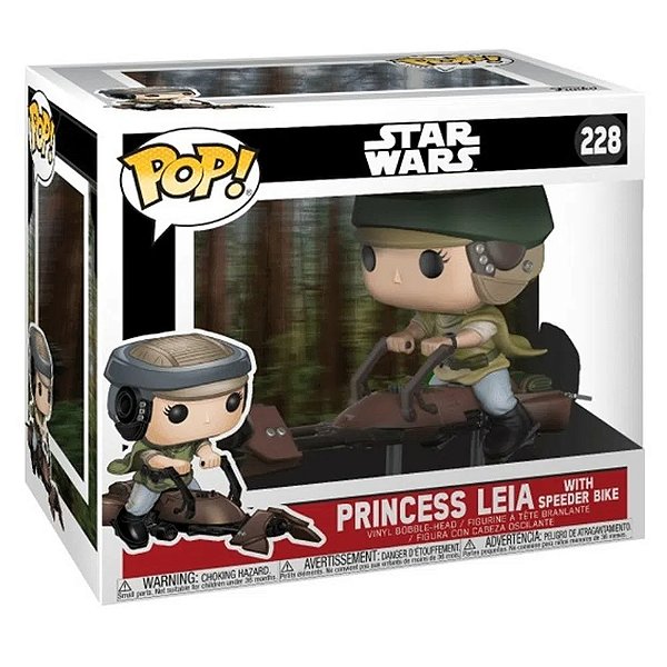 Funko Pop! Television Star Wars Princess Leia With Speeder Bike 228