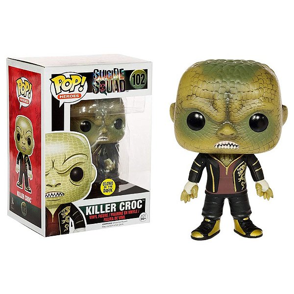 Funko Pop! Heroes Suicide Squad Killer Croc 102 Exclusivo Glow