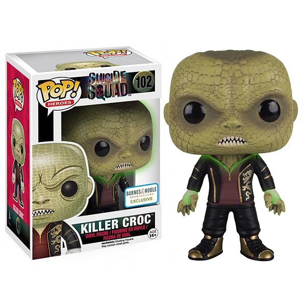 Funko Pop! Dc Comics Esquadrao Suicida Killer Croc 102 Exclusivo Glow