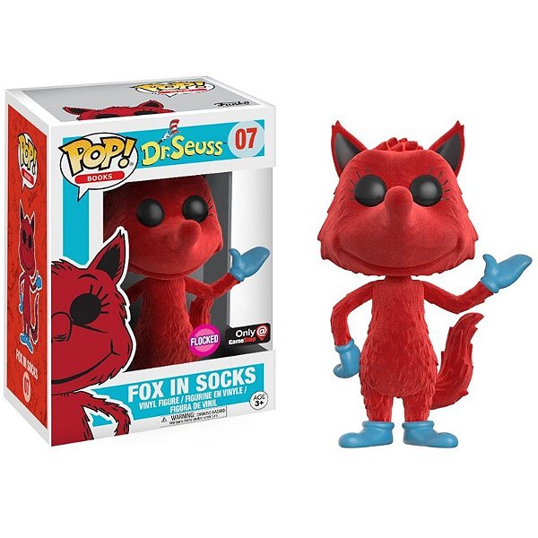 Funko Pop! Books Dr. Seuss Fox In Socks 07 Exclusivo Flocked