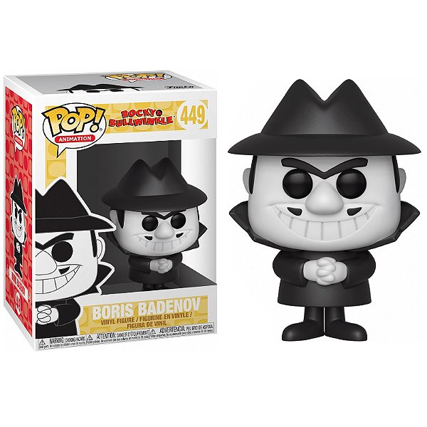Funko Pop! Animation Rocky Bullwinkle Boris Badenov 449