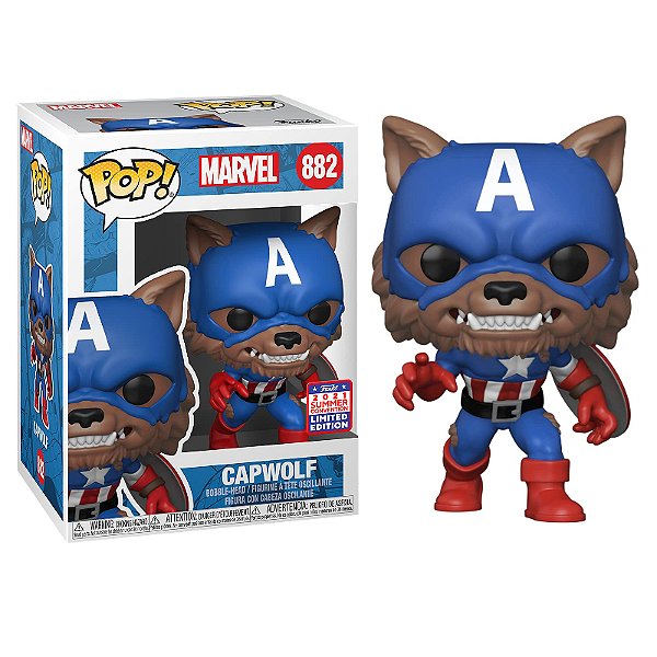 Funko Pop! Marvel Capwolf 882 Exclusivo