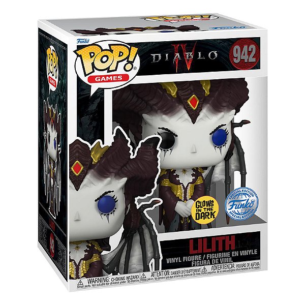 Funko Pop! Games Diablo IV Lilith 942 Exclusivo Glow