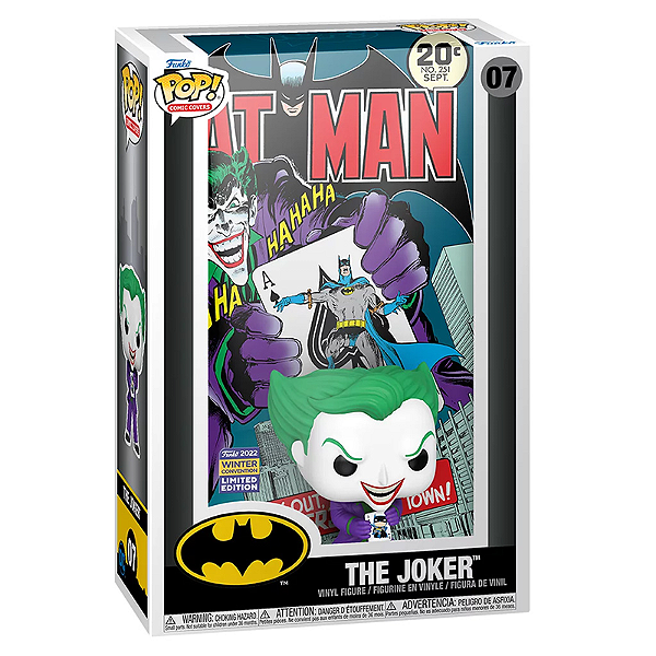Funko Pop! Comic Covers Dc Comics Batman Coringa / The Joker 07 Exclusivo