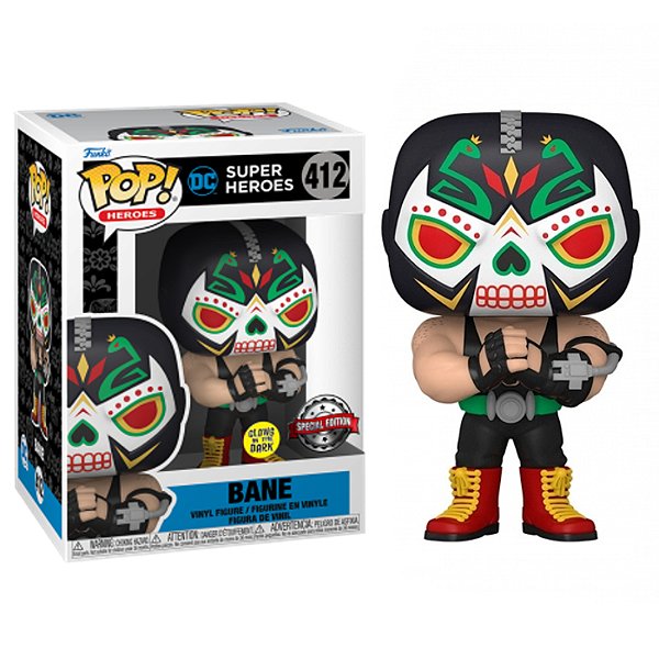 Funko Pop! Heroes Dia de Los Dc Exclusive Bane 412 Exclusivo Glow