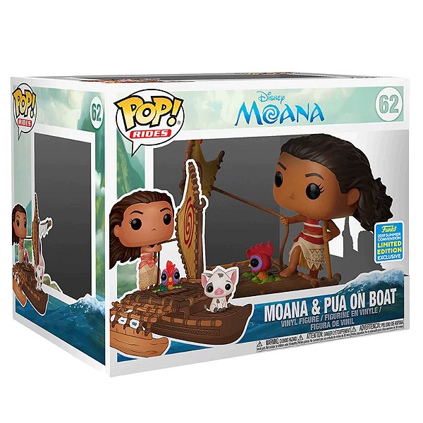Funko Pop! Disney Rides Moana And Pua On Boat 62 Exclusivo