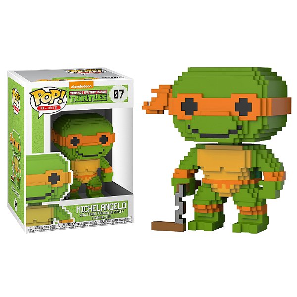 Funko Pop! 8-bit As Tartarugas Ninja Michelangelo 07