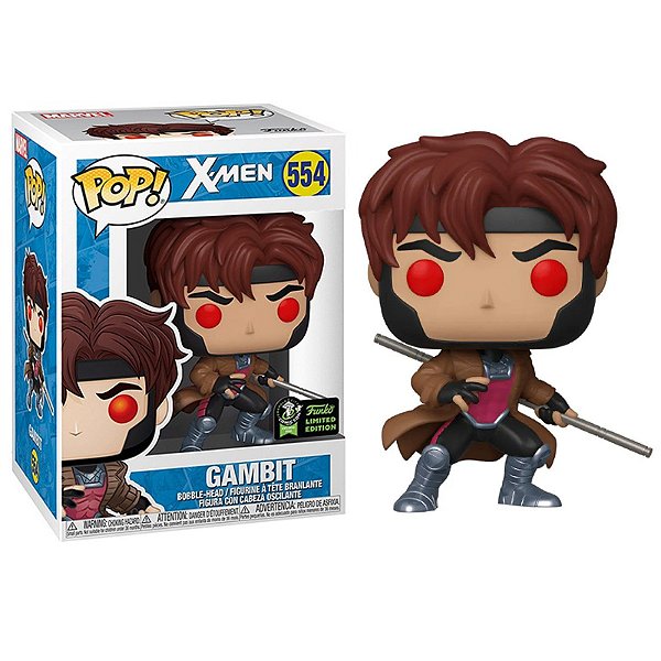 Funko Pop! Marvel Gambit 798 Exclusivo Original Boneco Colecionavel - Moça  do Pop - Funko Pop é aqui!