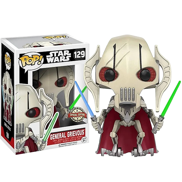 Funko Pop! Television Star Wars Exclusive General Grievous 129 Exclusivo