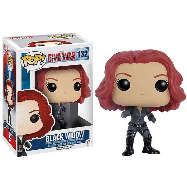 Funko Pop! Marvel Captain America Civil War Black Widow 132