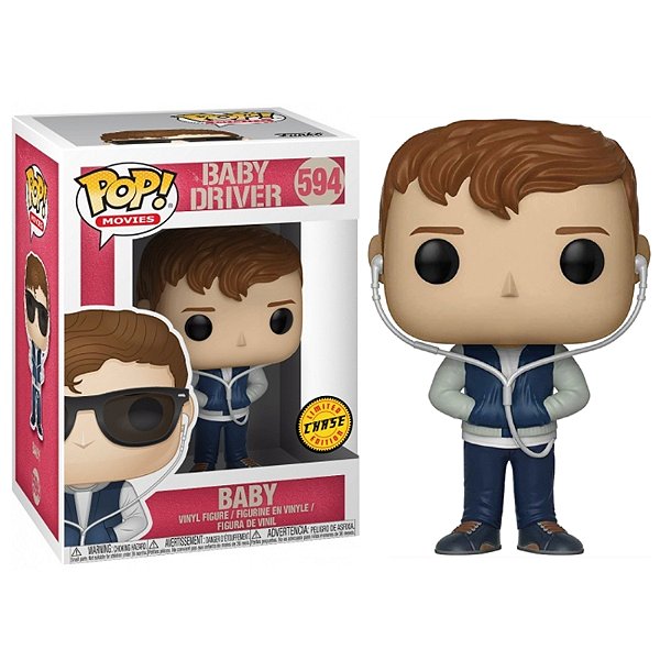 Funko Pop Movies Baby Driver Baby 594 Chase Original Colecionavel Moca do Pop Funko Pop e aqui