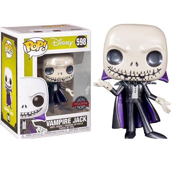Funko Pop! Disney O Estranho Mundo de Jack Vampire Jack 598 Exclusivo