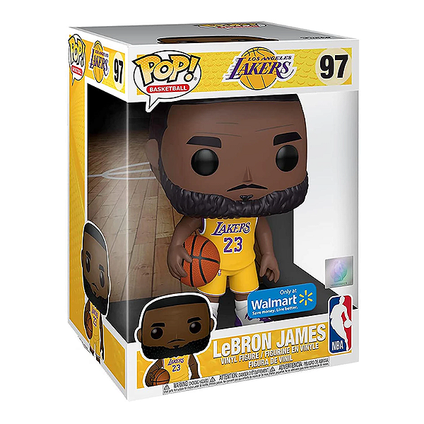 Funko Pop! Basketball NBA Los Angeles Lakers Lebron James 97 Exclusivo 10 Polegadas