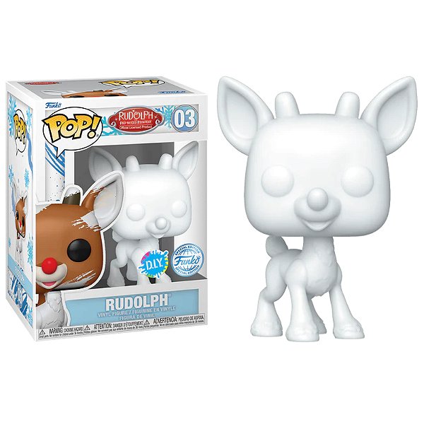 Funko Pop! Filme Rudolph A Rena do Nariz Vermelho Rudolph 03 Exclusivo DIY