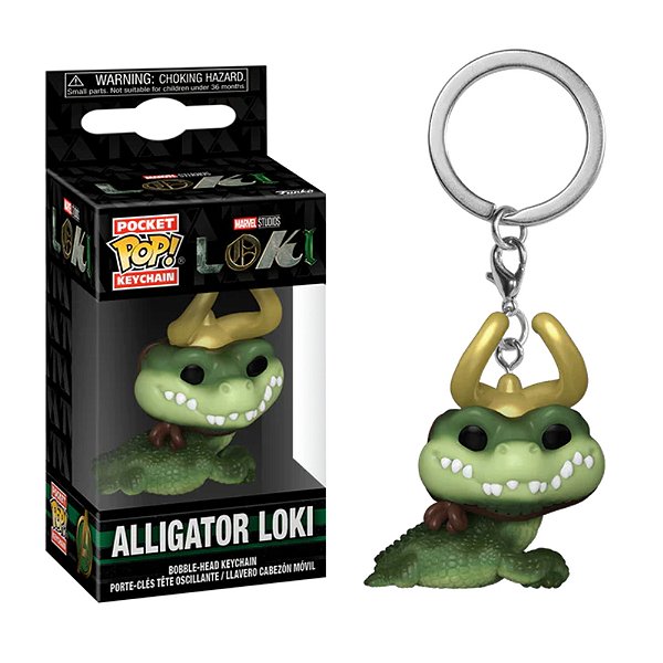 Funko Pop! Keychain Chaveiro Marvel Loki Alligator Loki Exclusivo