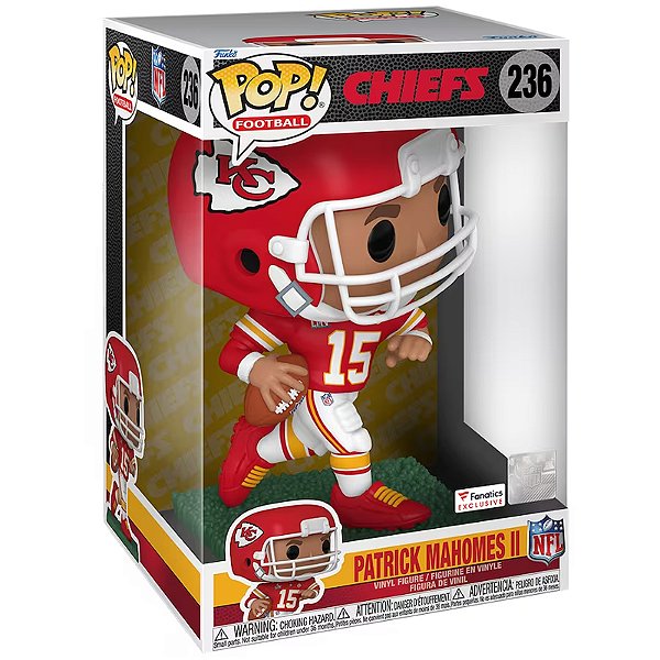 Funko Pop! Football NFL Chiefs Patrick Mahomes II 236 Exclusivo 10 Polegadas