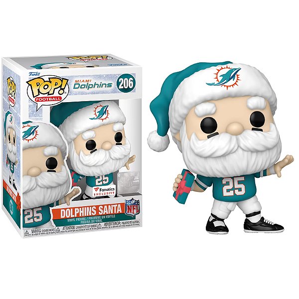 Funko Pop! Football NFL Dolphins Santa 206 Exclusivo