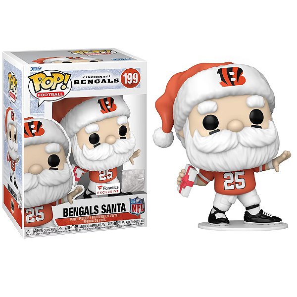Funko Pop! Football NFL Bengals Santa 199 Exclusivo