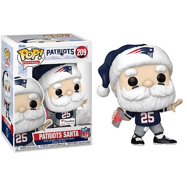 Funko Pop! Football NFL Patriots Santa 209 Exclusivo