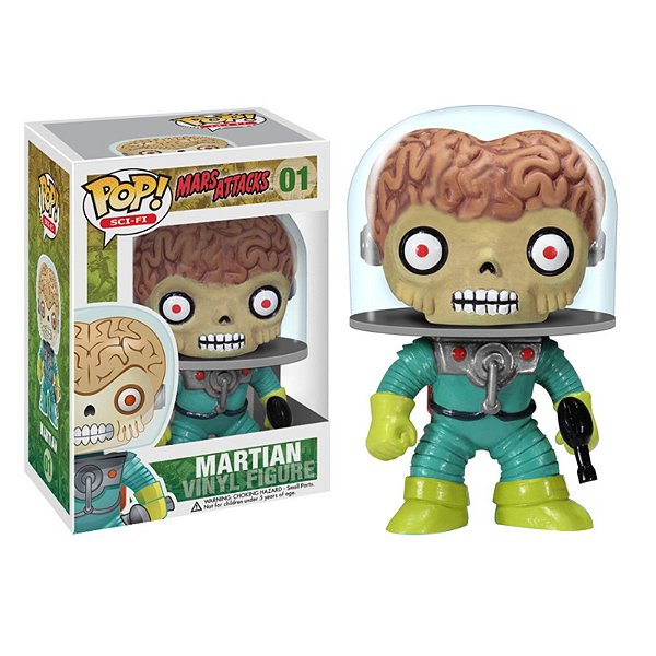 Funko Pop! Filme Mars Attacks / Marte Ataca Attacks Martian 01