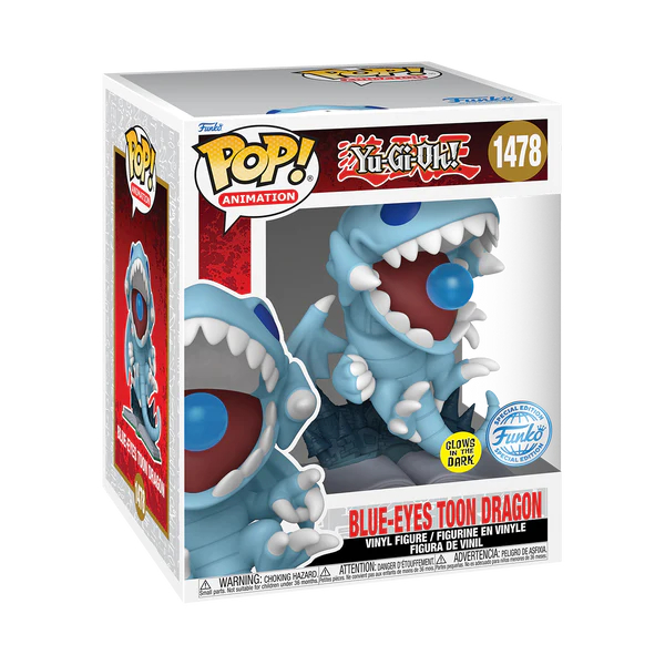 Funko Pop! Animation Yu-Gi-Oh! Blue-Eyes Toon Dragon 1478 Exclusivo Glow