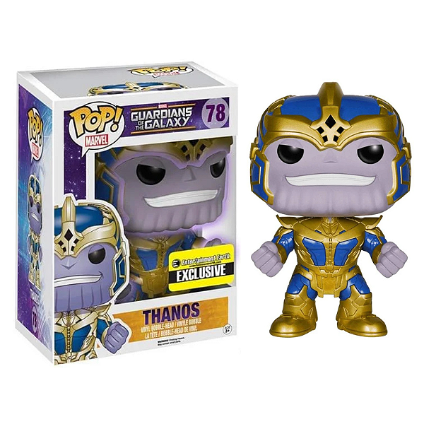 Funko Pop! Marvel Guardiões da Galáxia Thanos 78 Exclusivo Glow