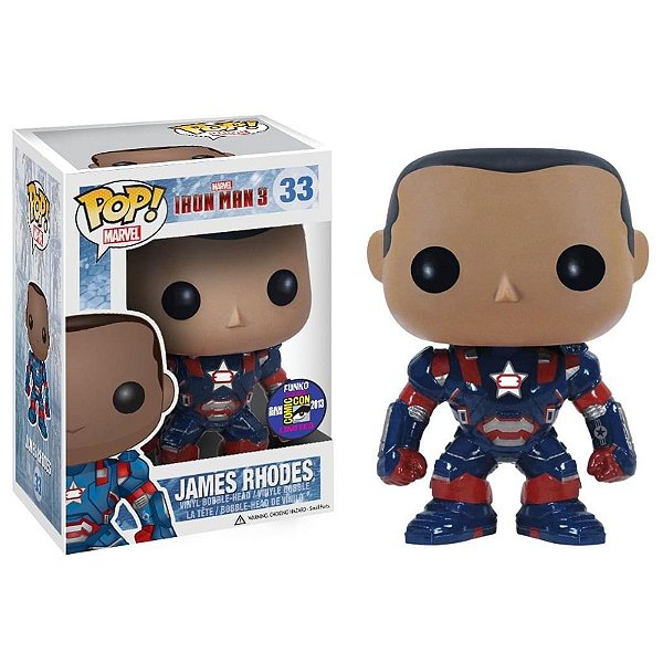 Funko Pop! Marvel Homem de Ferro / Iron Man James Rhodes 33 Exclusivo