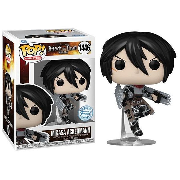 Funko Pop! Animation Attack On Titan Mikasa Ackermann 1446 Exclusivo Metallic