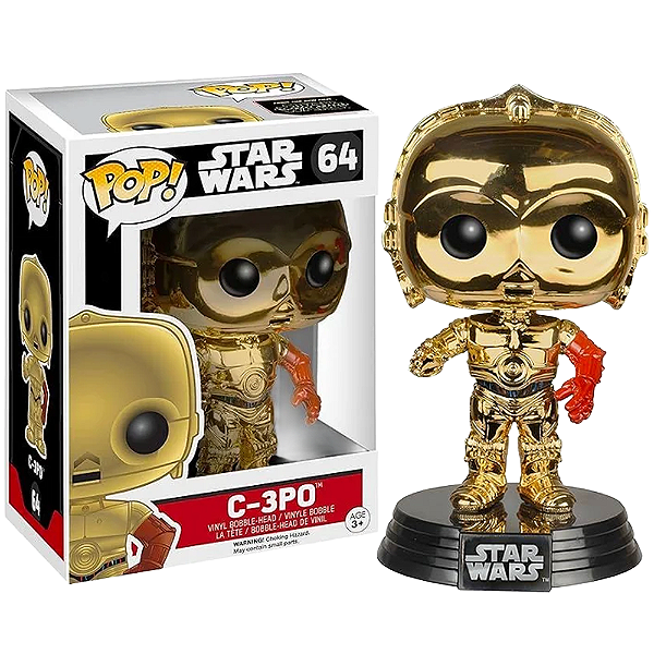 Funko Pop! Television Star Wars C-3PO 64 Exclusivo Chrome