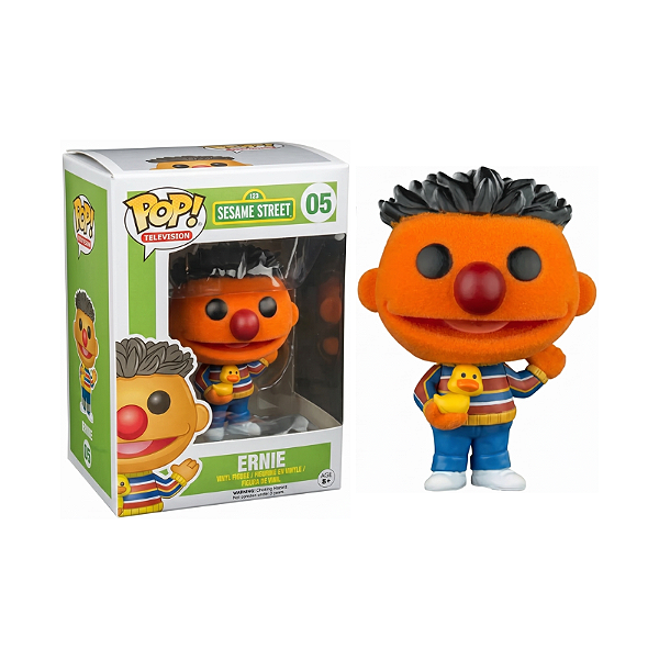 Funko Pop! Sesame Street / Vila Sesamo Ernie 05 Exclusivo Flocked